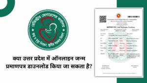 क्या उत्तर प्रदेश में ऑनलाइन जन्म प्रमाणपत्र डाउनलोड किया जा सकता है?
